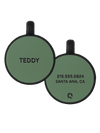 Green Round Silicone Dog ID Tag