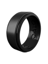 Men's Eva Shockey Polished Step Edge Silicone Ring