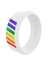 Rainbow Pride Flag Modern Silicone Ring